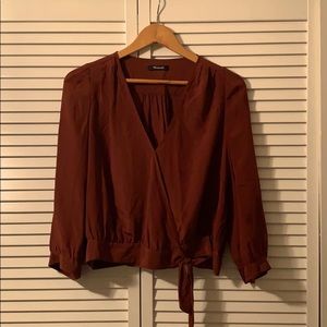 Madewell Wrap Tie Top